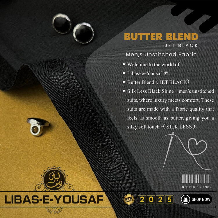BUTTER BLEND - JET BLACK - SILK LESS BLACK SHINE - 2025