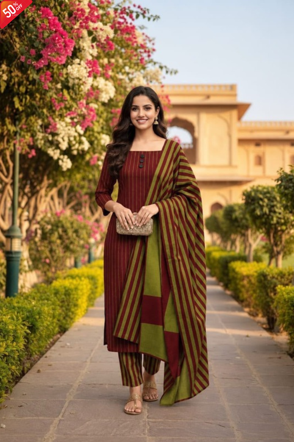 WINTER MARINA 3PC SUIT – Premium Striped Susi Winter Collection 2026