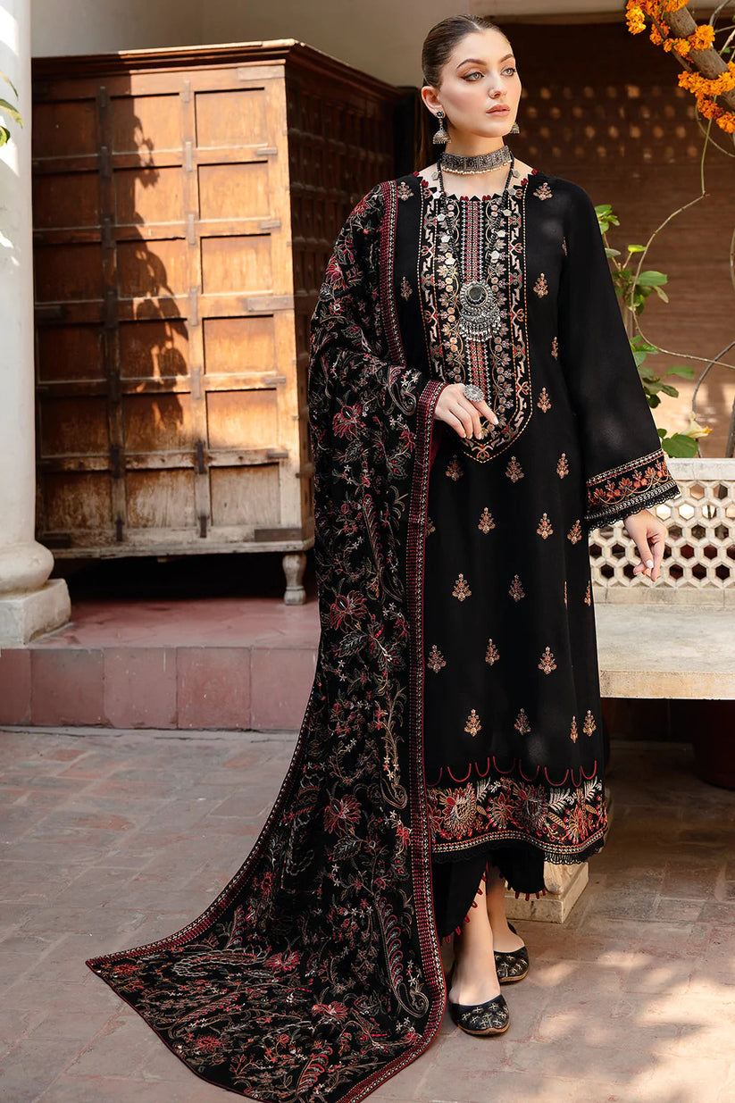 Embroidered 3PC Suit – Premium Festive Collection AJS-1102