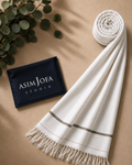 PURE WHITE  WOOLEN SHAWAL