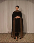 ROYAL CHARM EMB 3PC SUIT NLS-001001 BLACK
