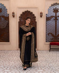 ROYAL CHARM EMB 3PC SUIT AJS-001003 BLACK